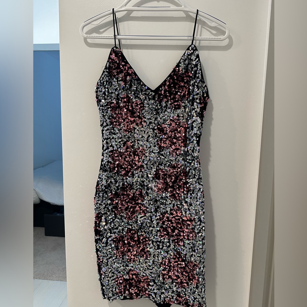 Rose Sequin Dress